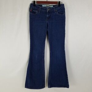 Vintage Mudd Jeans Juniors W29 x L30.5 Blue Y2K Flare‎ Leg Medium Wash Denim